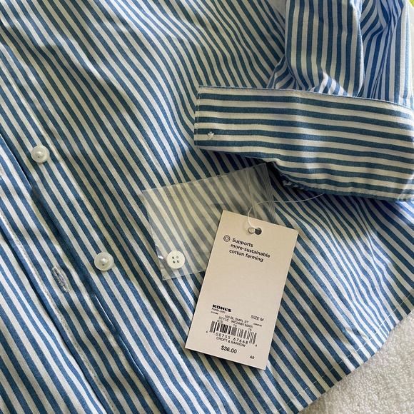 Long sleeve button down striped shirt - Picture 4 of 5